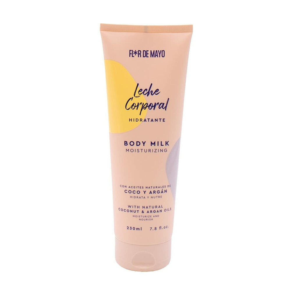 FLOR DE MAYO Leche Corporal Hidratante Argán y Coco Unisex, 230 ml