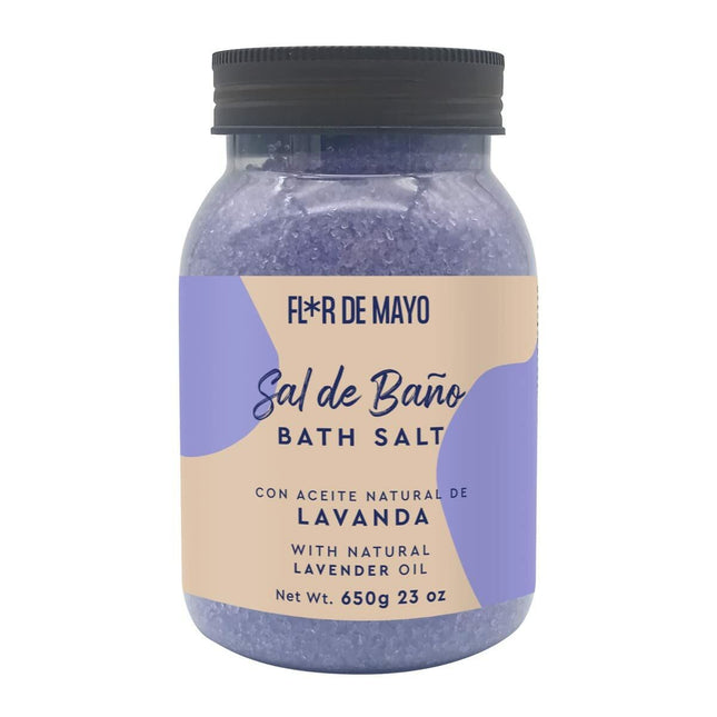 FLOR DE MAYO Sal De Baño Lavanda Unisex, 650 g
