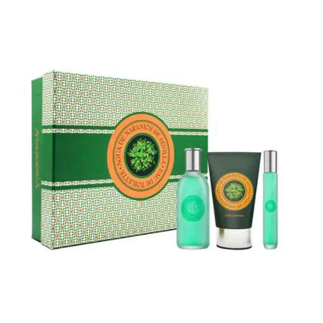 AIRE DE Sevilla Agua De Naranjos – Eau de Toilette for Women Spray 125 ml, Set 3 Pieces