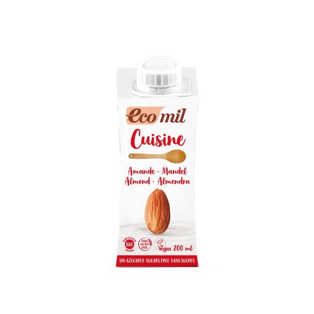 Nutriops Ecomil Cuisine Almond Nature, 200 ml