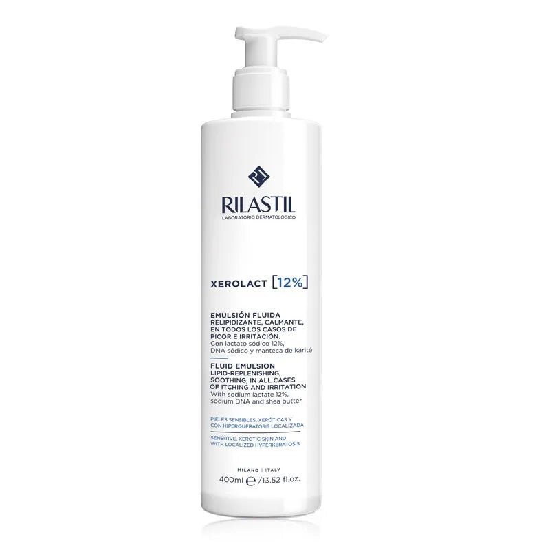 Rilastil Xerolact 12% Keratin Regulating Moisturizing Milk Unisex, 400 ml