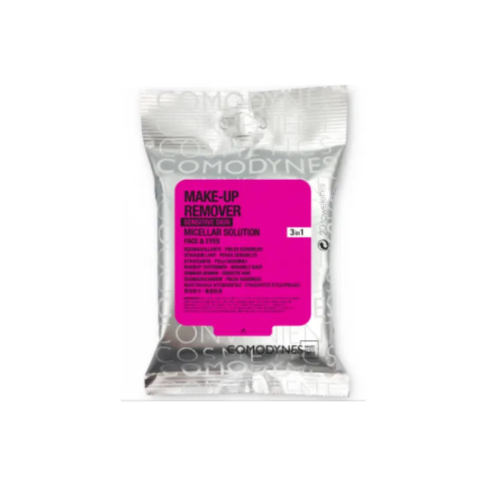 Comodynes Toallitas Desmaquillantes Micelar Cara y Ojos Unisex, 20 Units