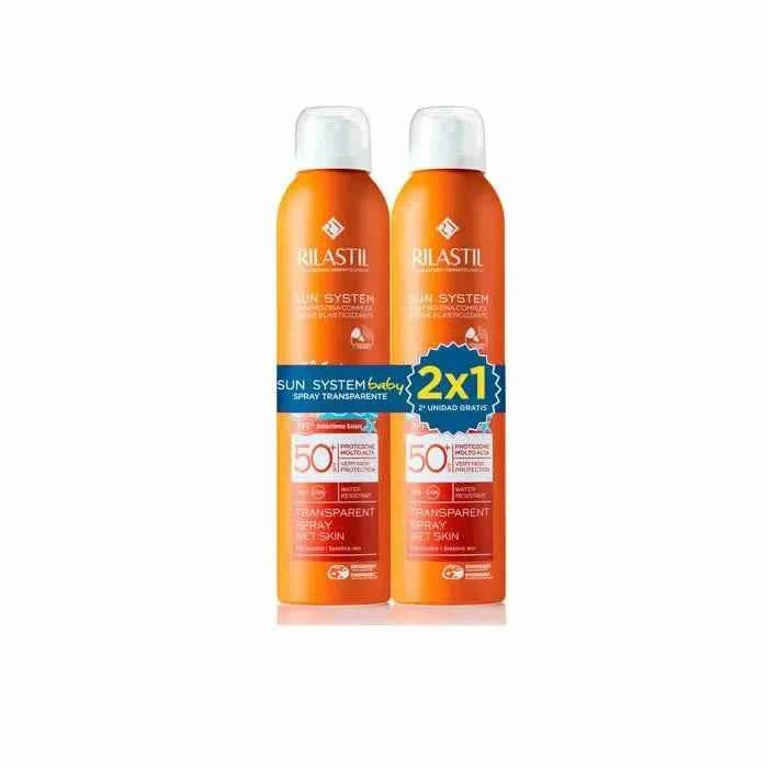 Rilastil Sun System Baby – Spray Transparent Spf50+ Unisex, 2x200 ml