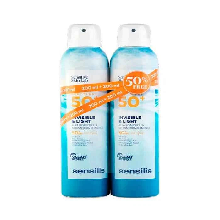 Sensilis Body – Spray Invisible & Light Spf50+, 2x200 ml