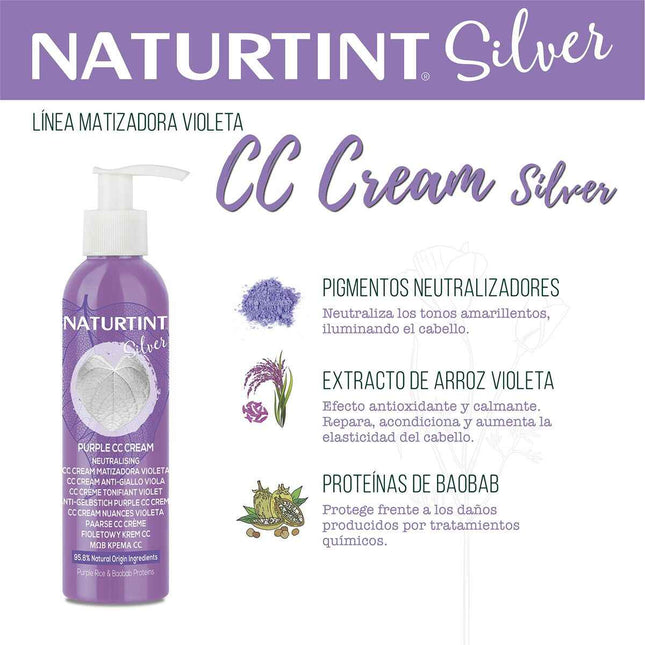 Naturtint Cc Cream Silver Mascarilla Matizadora Unisex, 200 ml