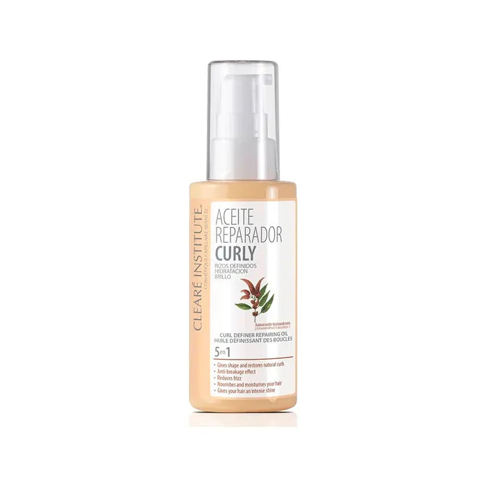 Clearé Institute Curly Curls Defined Curl Repair Oil Moisturising Shine Unisex, 50 ml
