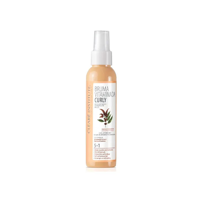 Clearé Institute Curly Curly Vitamin Mist Defined Curls Moisturising Shine Unisex, 125 ml
