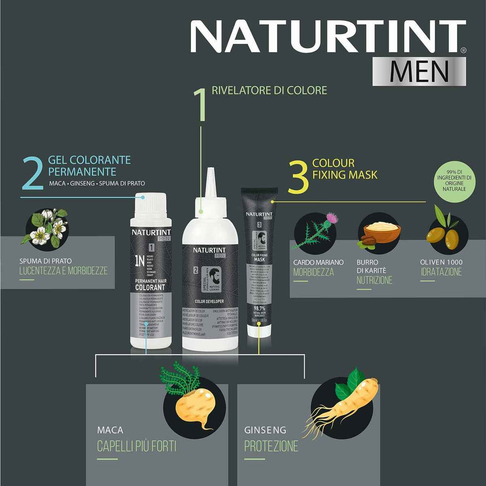 Tinte Pelo Naturtint Men 1n Negro Unisex