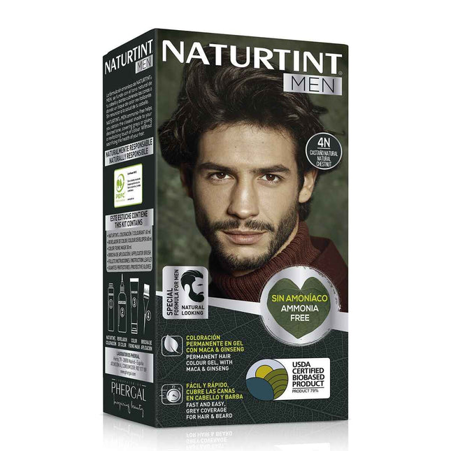 Tinte Pelo Naturtint Men 4n Casta?o Natural Unisex