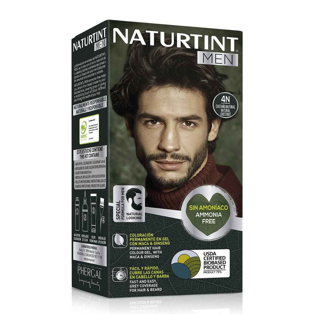Tinte Pelo Naturtint Men 4n Casta?o Natural Unisex