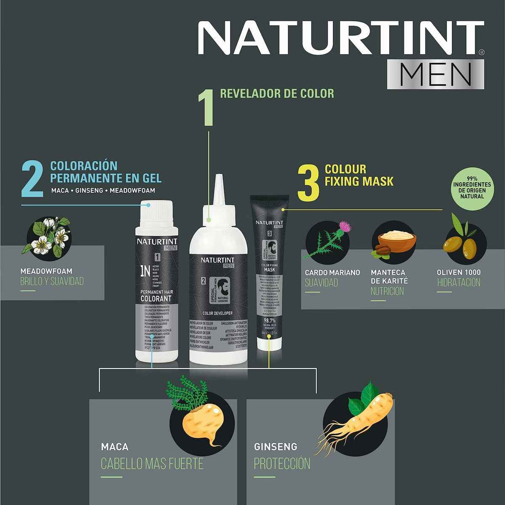 Tinte Pelo Naturtint Men 4n Casta?o Natural Unisex