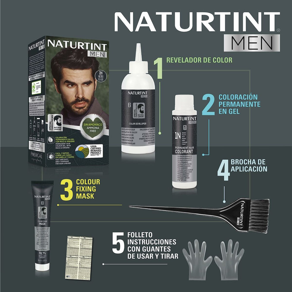 Tinte Pelo Naturtint Men 4n Casta?o Natural Unisex