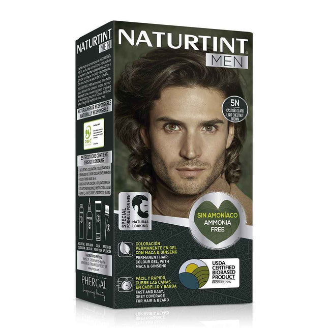 Tinte Pelo Naturtint Men 5n Casta?o Claro Unisex