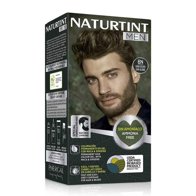 Tinte Pelo Naturtint Men 6n Rubio Oscuro Unisex
