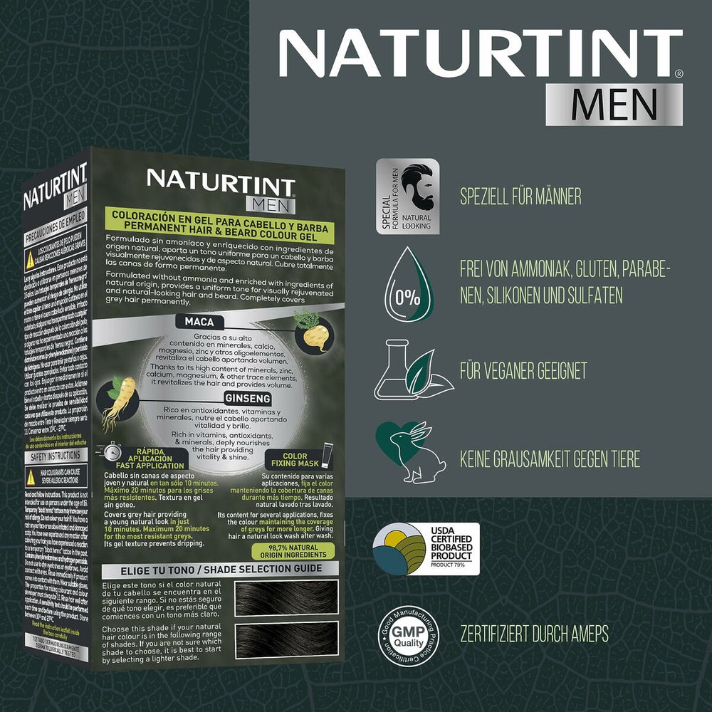 Tinte Pelo Naturtint Men 6n Rubio Oscuro Unisex