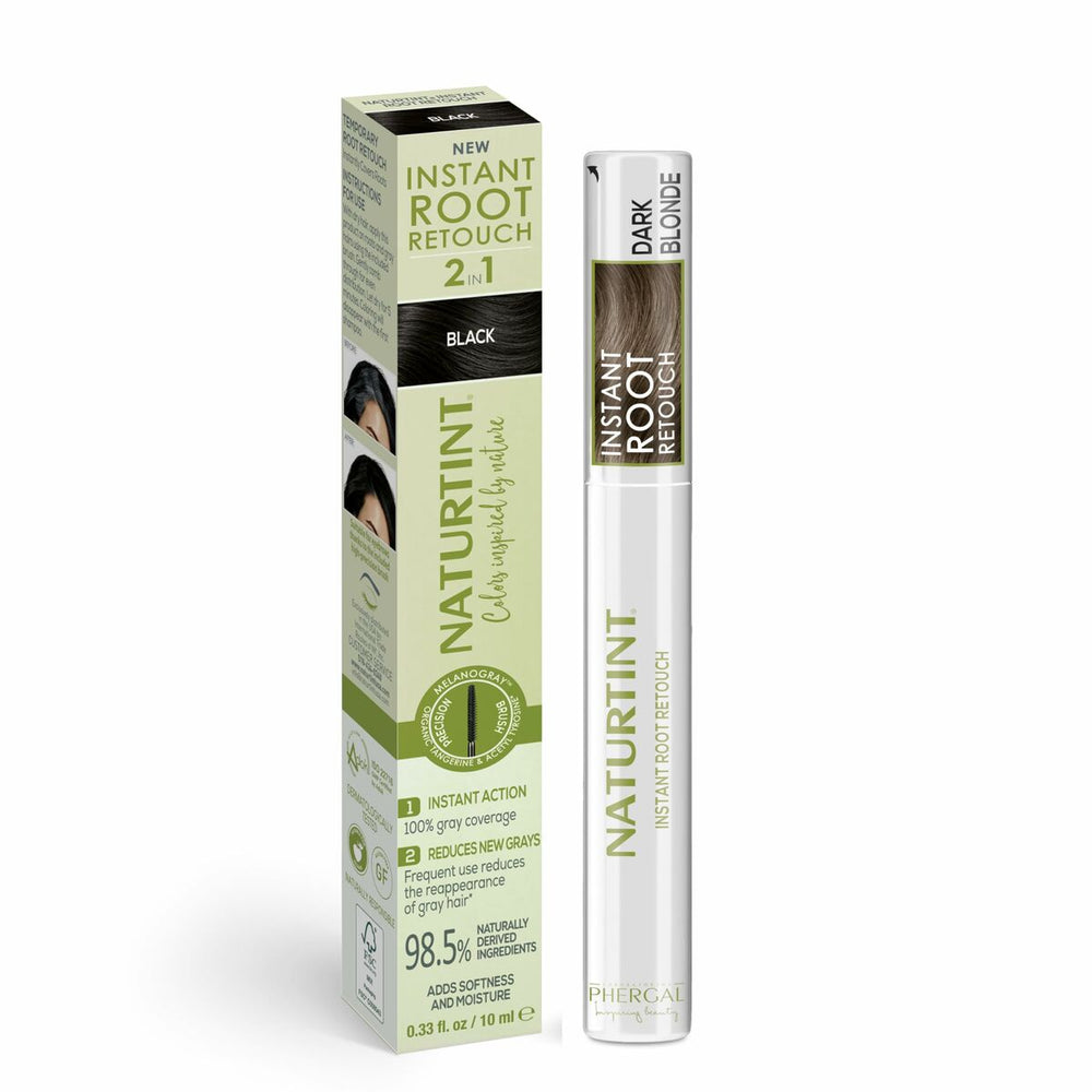 Naturtint Instant Root Retouch Retocador Temporal De Canas 2 En 1 Dark Blonde Unisex, 10 ml