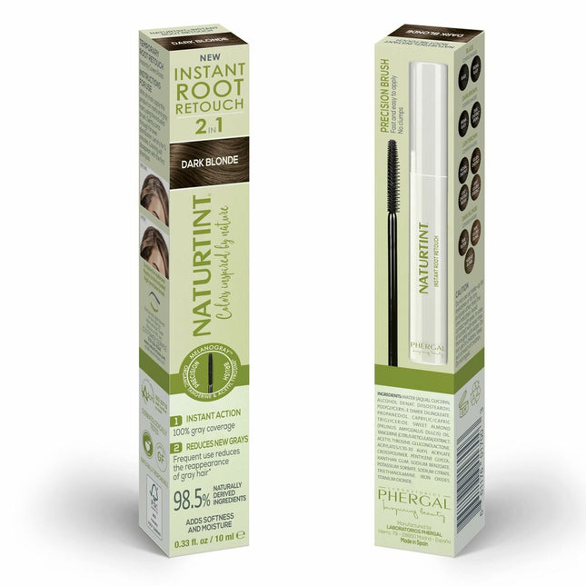 Naturtint Instant Root Retouch Retocador Temporal De Canas 2 En 1 Dark Blonde Unisex, 10 ml