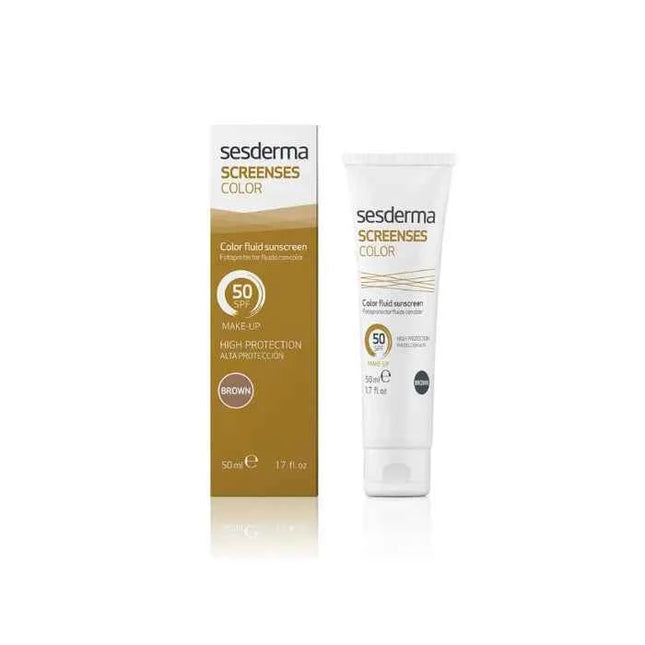 Sesderma Screenses Color Fluid Spf50 Brown, 50 ml