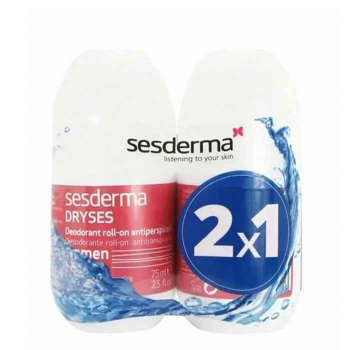 Sesderma Pack Dryses – Deodorant Antiperspirant Roll On For Women, 2x75 ml