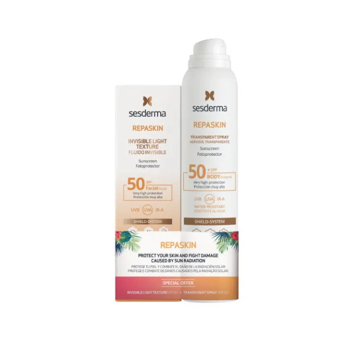 Sesderma Repaskin Invisible Fluid Spf 50+ 50 ml Unisex, Set 2 Pieces