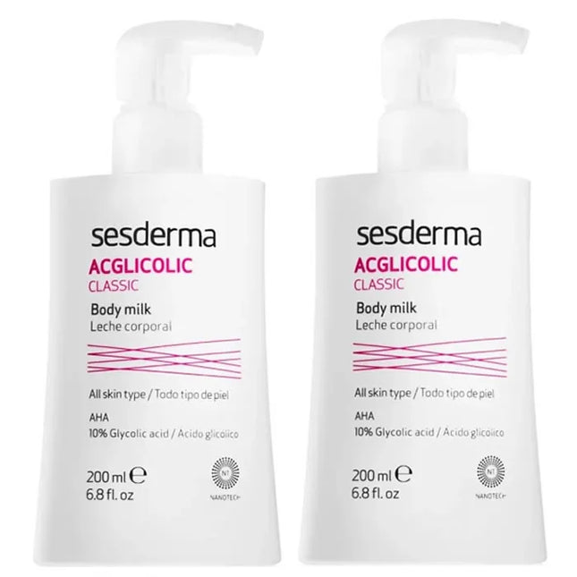 Sesderma Acglicolic Classic Body Milk Unisex, 2x200 ml