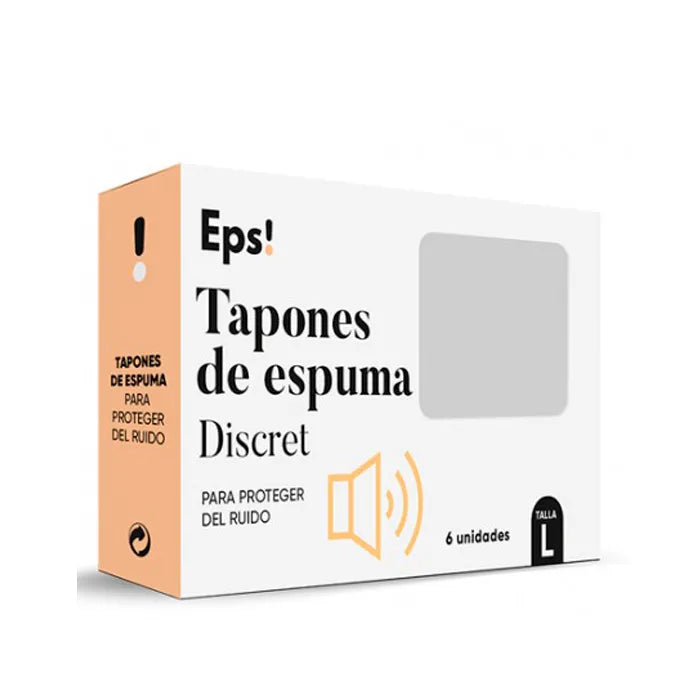 EPS Foam Ear Plugs Discret 6 Units Size L