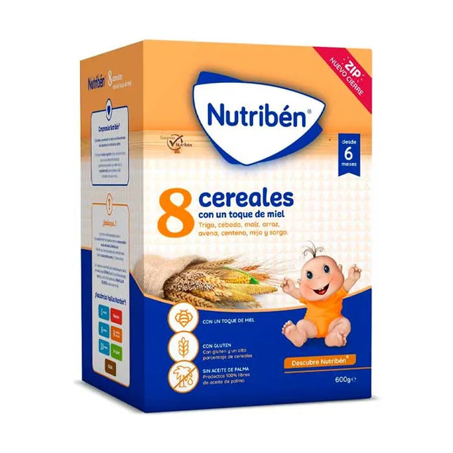 Nutriben Nutribén 8 Honey Cereals, 600 g