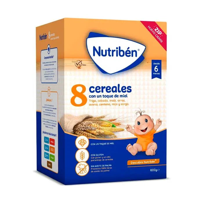 Nutriben Nutribén 8 Honey Cereals, 600 g
