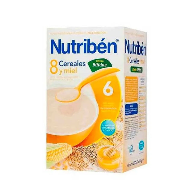 Nutriben Nutribén 8 Cereals and Honey Bifidus, 600 g