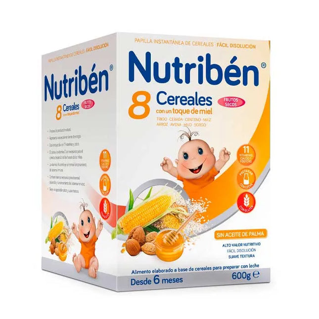 Nutriben Nutribén 8 Cereals, Honey and Nuts, 600 g