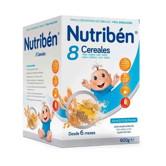 Nutriben Nutribén Papilla 8 Cereals, 600 g