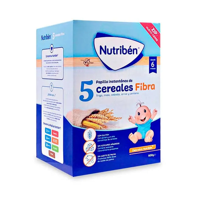 Nutriben Nutribén 5 Cereali Fibra, 600 g