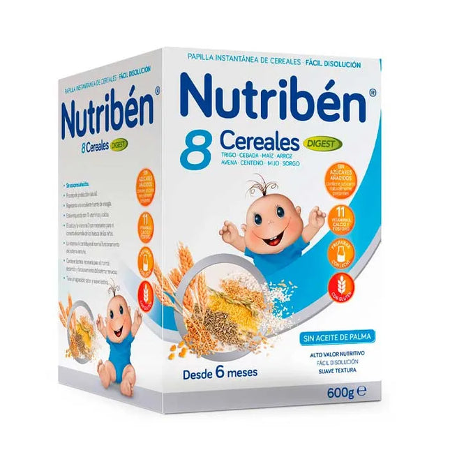 Nutriben Nutribén Papilla 8 Cereals Digest, 600 g