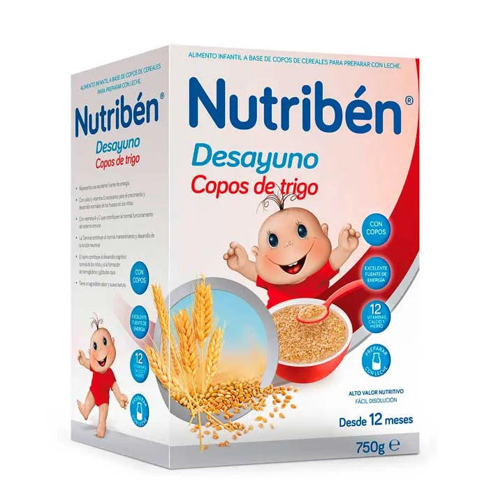 Nutriben Nutribén Breakfast Wheat Flakes, 750 g