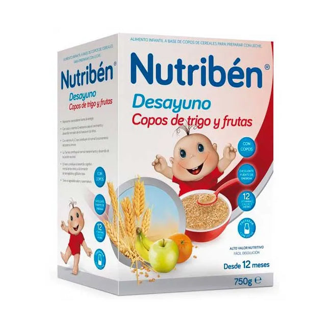 Nutriben Nutribén Breakfast Flakes Wheat Wheat Fruit, 750 g