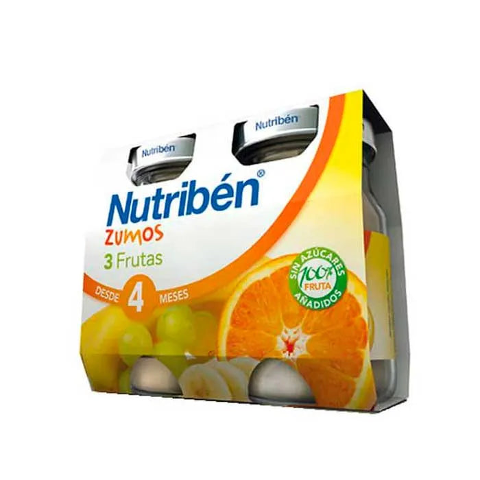 Nutriben Nutribén 3 Fruits Juice, 2x130 ml