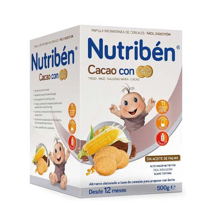 Nutriben Nutribén Cocoa with Maria Cookies, 500 g