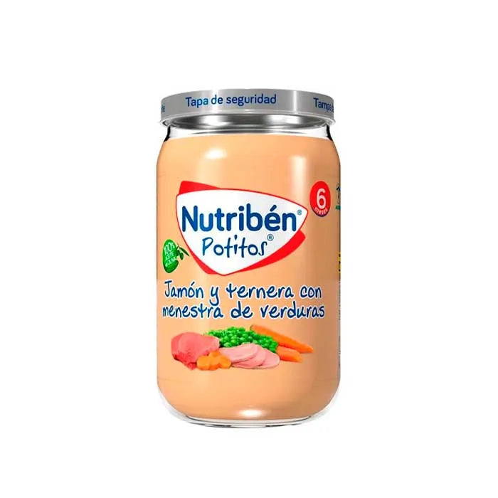 Nutriben Nutribén Potito Ham, Beef with Vegetables, 235 g