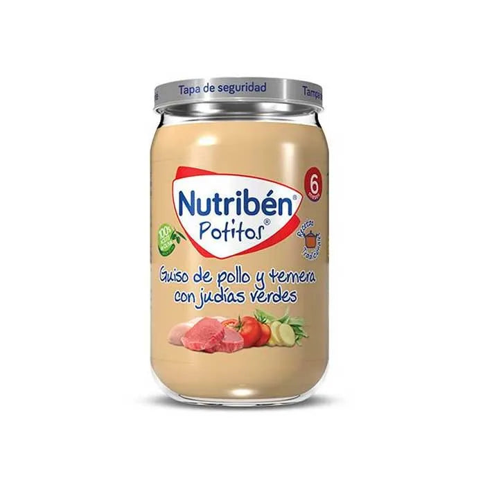 Nutriben Nutribén Potito Chicken, Beef and Green Beans, 235 g