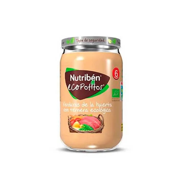 Nutriben Nutribén Ecopot Garden Vegetables with Organic Beef, 235 g