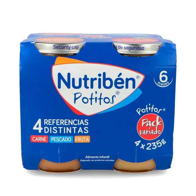 Nutriben Potitos Pack Variado, 4x 235 g