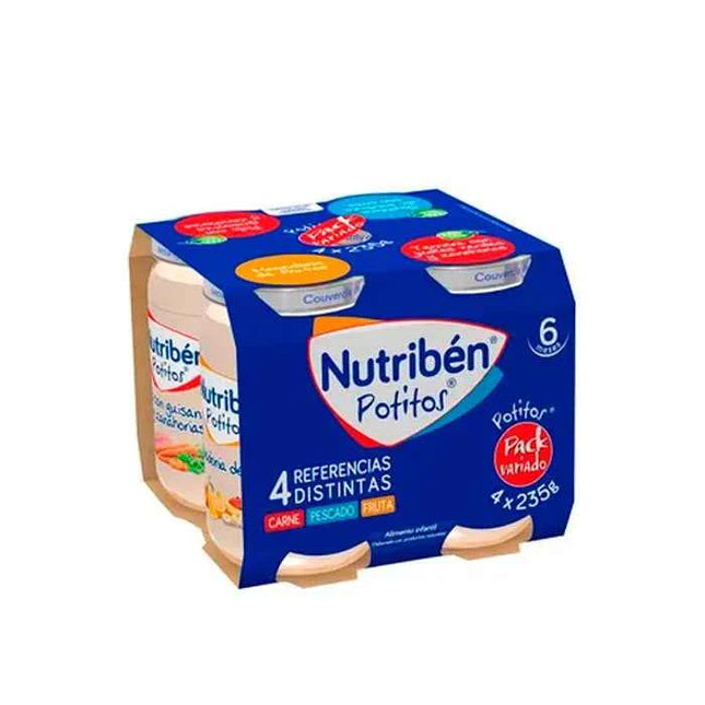 Nutriben Baby Food Mix Pack, 4x 235 g