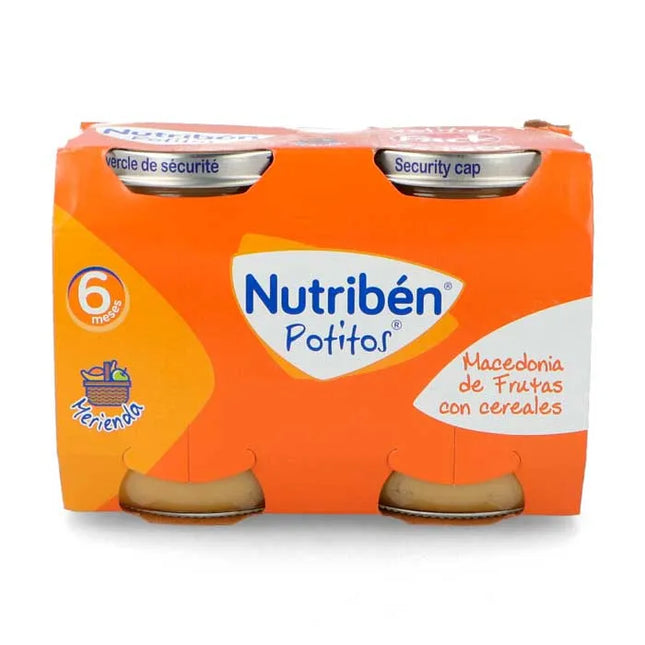 Nutriben Nutribén Potito Macedonia Fruit and Cereals, 2x190 g