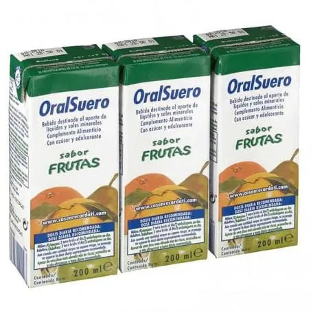 Bioral Casen Brik Fruit Oralsuero 200 ml Pack 3 U