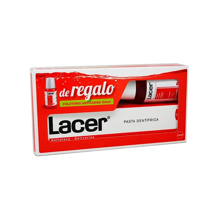 Lacer Toothpaste 225 ml + Mouthwash, 100 ml