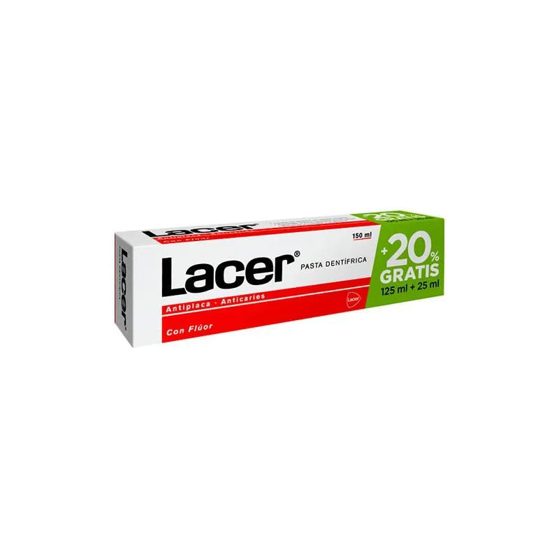 Lacer Toothpaste 125 25 ml Free