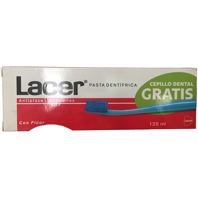 Lacer Toothpaste Antiplaque Anticaries 125 ml, Set 2 Pieces