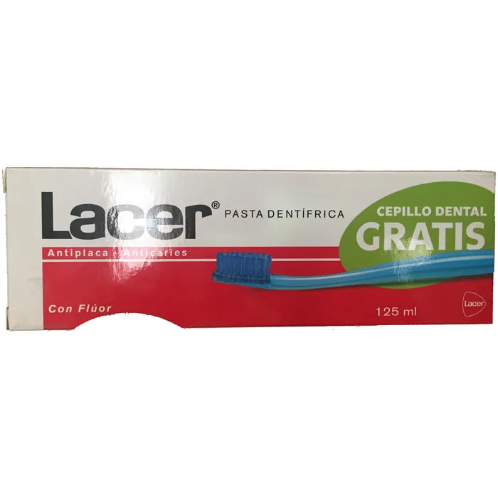 Lacer Toothpaste Antiplaque Anticaries 125 ml, Set 2 Pieces