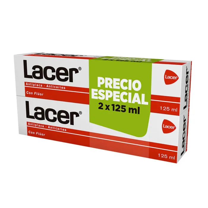 Lacer Toothpaste, 2x125 ml