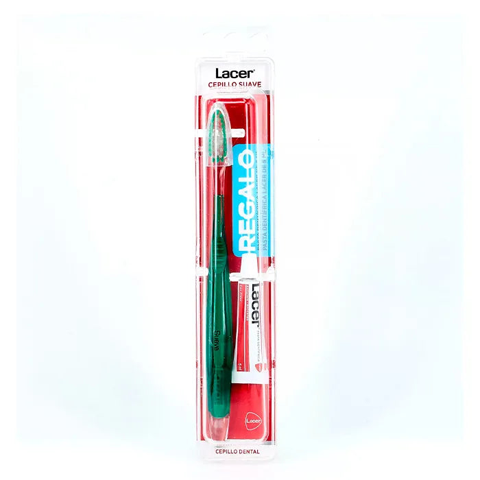Lacer Soft Toothbrush + Toothpaste, 5 ml